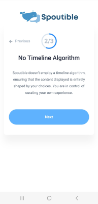 Capture d'écran de l'application Spoutible - #6