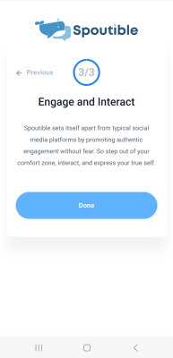 Capture d'écran de l'application Spoutible - #7