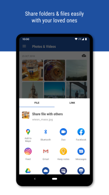 Capture d'écran de l'application GMX Cloud - #5