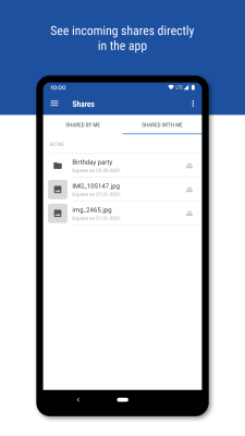 Capture d'écran de l'application GMX Cloud - #6