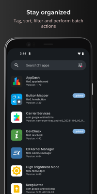 Capture d'écran de l'application AppDash: App Manager & Backup - #2