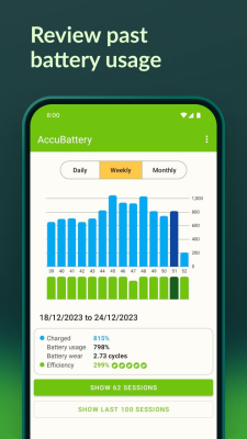 Capture d'écran de l'application Accu​Battery - #2