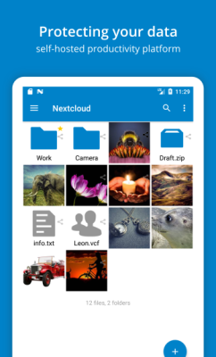 Capture d'écran de l'application Nextcloud - #1