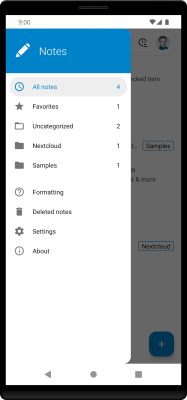 Capture d'écran de l'application Nextcloud Notes - #1