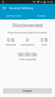 Capture d'écran de l'application Reverse Tethering NoRoot - #2
