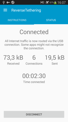 Capture d'écran de l'application Reverse Tethering NoRoot - #3
