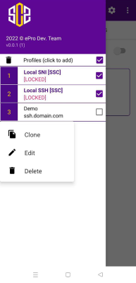 Capture d'écran de l'application SSH Custom - #4