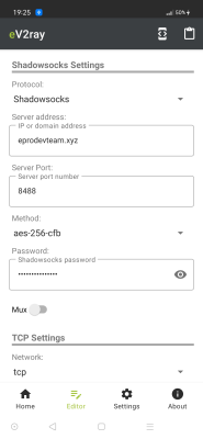 Capture d'écran de l'application e-V2ray - #3