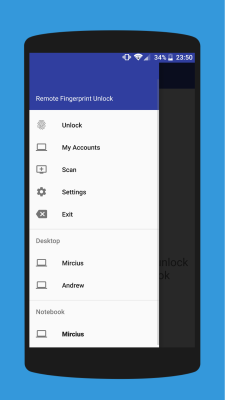 Capture d'écran de l'application Remote Fingerprint Unlock - #2