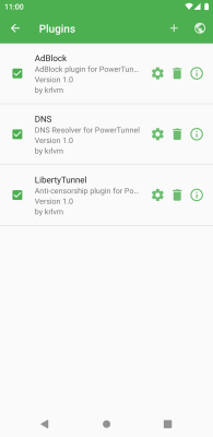 Capture d'écran de l'application PowerTunnel - #3