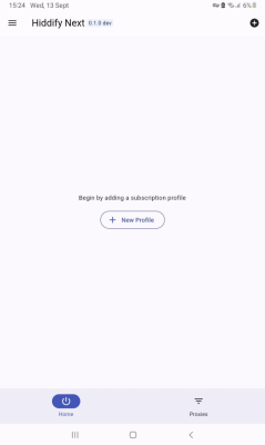 Capture d'écran de l'application Hiddify - #6