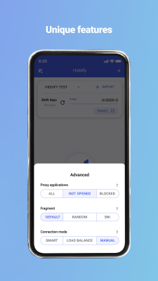 Capture d'écran de l'application HiddifyNG - #4