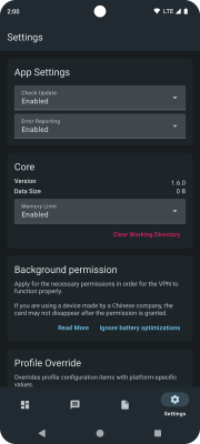 Capture d'écran de l'application sing-box - #4