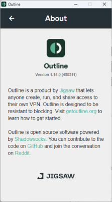 Capture d'écran de l'application Outline Client - #3