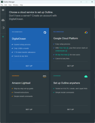 Capture d'écran de l'application Outline Manager - #4