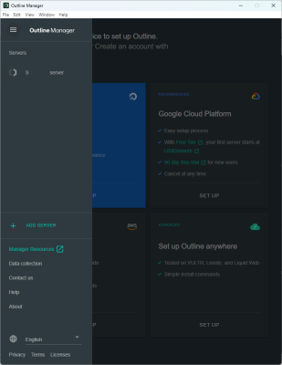 Capture d'écran de l'application Outline Manager - #5