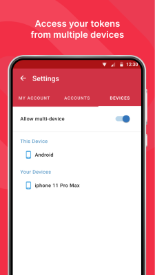 Capture d'écran de l'application Twilio Authy Authenticator - #3