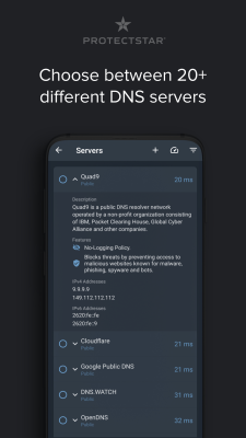 Capture d'écran de l'application DNS Changer - #4