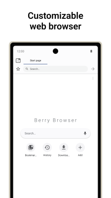 Capture d'écran de l'application Berry Browser - #1