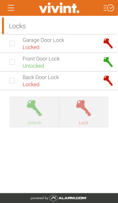 Capture d'écran de l'application Vivint Classic - #4