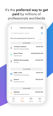 Capture d'écran de l'application Payoneer - #5