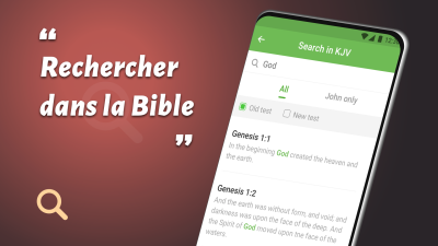 Capture d'écran de l'application Versets bibliques + Audio - #2