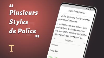 Capture d'écran de l'application Versets bibliques + Audio - #4