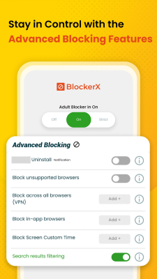 Capture d'écran de l'application BlockerX - #3