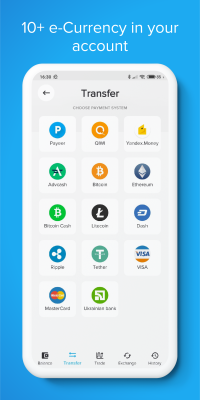 Capture d'écran de l'application Payeer - #3