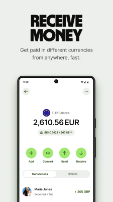 Capture d'écran de l'application Wise: International Transfers - #6