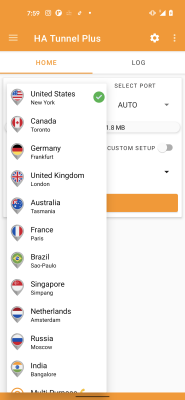 Capture d'écran de l'application HA Tunnel Plus - #2