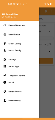 Capture d'écran de l'application HA Tunnel Plus - #3