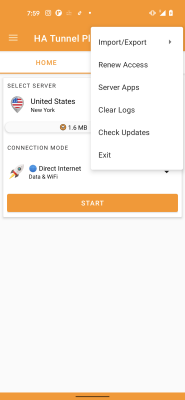 Capture d'écran de l'application HA Tunnel Plus - #4