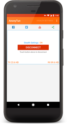 Capture d'écran de l'application AnonyTun - #2