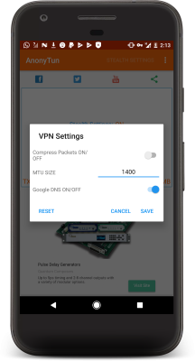 Capture d'écran de l'application AnonyTun - #3