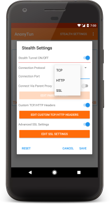 Capture d'écran de l'application AnonyTun - #4