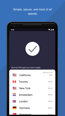 Capture d'écran de l'application Luna VPN - #4