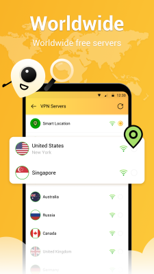 Capture d'écran de l'application SuperNet VPN - #3