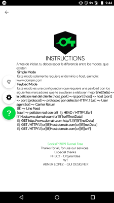 Capture d'écran de l'application SocksIP Tunnel - #4