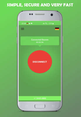 Capture d'écran de l'application VPN 3000 - #3