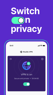 Capture d'écran de l'application Mozilla VPN - #1