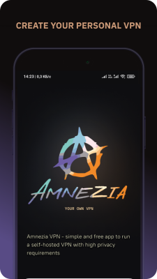 Capture d'écran de l'application Amnezia VPN - #1