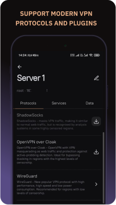 Capture d'écran de l'application Amnezia VPN - #3