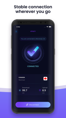 Capture d'écran de l'application vpnify - #3