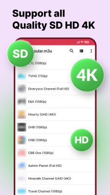 Capture d'écran de l'application IPTV PLAYER - #6