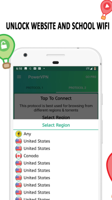 Capture d'écran de l'application Power VPN - #5