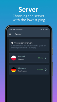 Capture d'écran de l'application Nomad VPN - #2