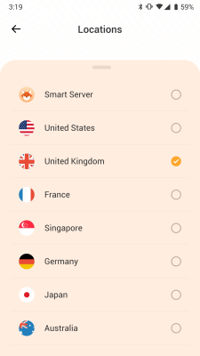 Capture d'écran de l'application Fox VPN - #3