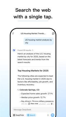 Capture d'écran de l'application DeepSeek - #3