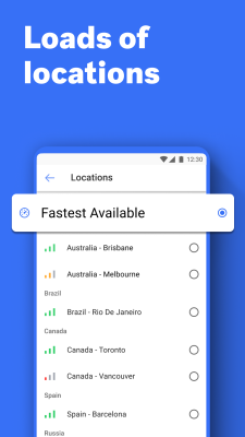 Capture d'écran de l'application MySudo VPN - #5